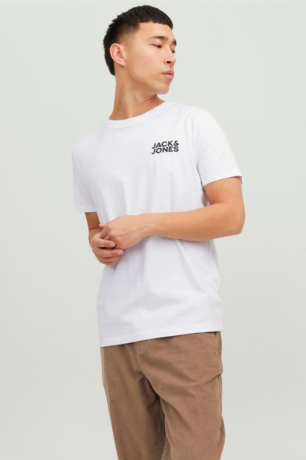 JACK&JONES 12151955 SOL GOGUS KUCUK JACK&JONES YAZILI TSHIRT