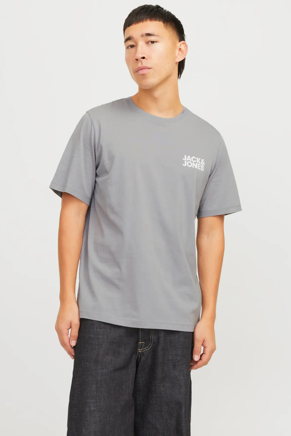 JACK&JONES 12151955 SOL GOGUS KUCUK JACK&JONES YAZILI TSHIRT