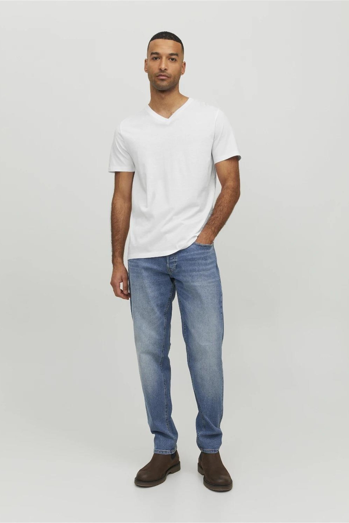 JACK&JONES 12156102 ORGANIC V YAKA KISA KOL T-SHIRT JACK&JONES 12156102 ORGANIC V YAKA KISA KOL T-SHIRT