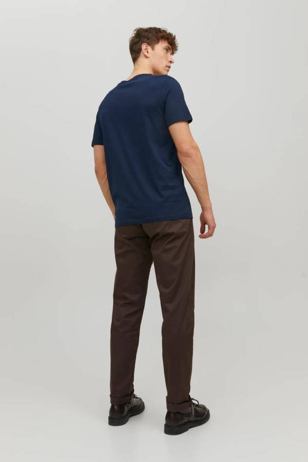 JACK&JONES 12156102 ORGANIC V YAKA KISA KOL T-SHIRT