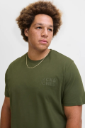 JACK&JONES 12158505 SOL GOGUS YAZILI BUYUK BEDEN KISA KOL TSHIRT