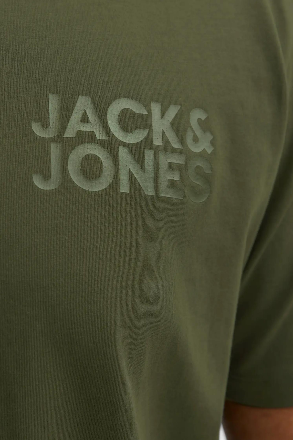 JACK&JONES 12158505 SOL GOGUS YAZILI BUYUK BEDEN KISA KOL TSHIRT