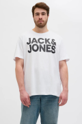 JACK&JONES 12158505 SOL GOGUS YAZILI BUYUK BEDEN KISA KOL TSHIRT