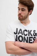 JACK&JONES 12158505 SOL GOGUS YAZILI BUYUK BEDEN KISA KOL TSHIRT