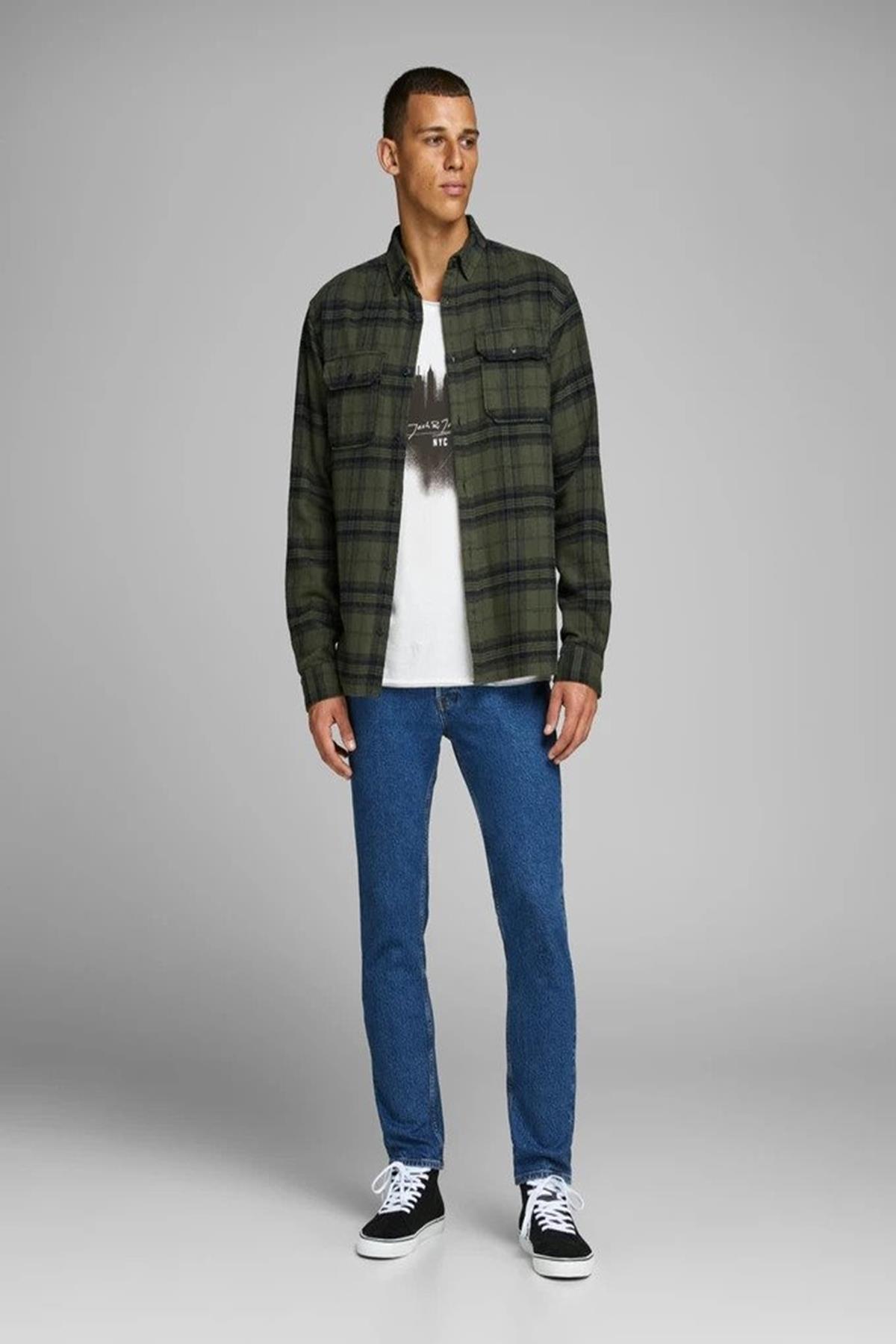 JACK & JONES 12162887 KISA KOL NEW YORK BASKILI