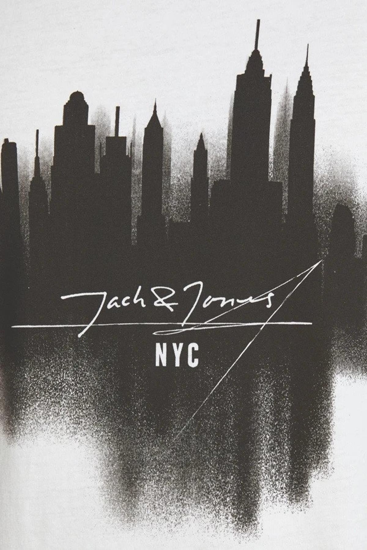 JACK & JONES 12162887 KISA KOL NEW YORK BASKILI