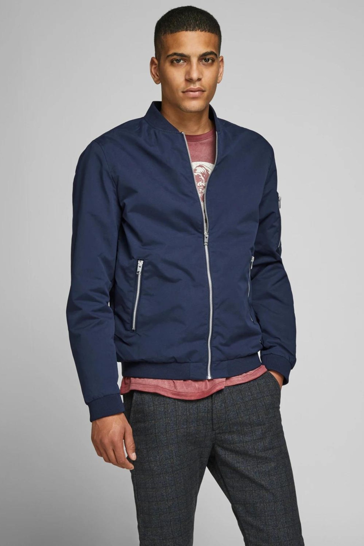 JACK & JONES 12165203 HAKIM V YAKA BAHARLIK ERKEK MONT