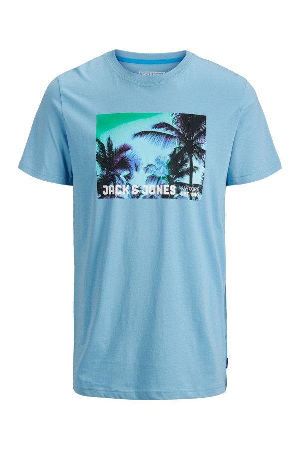 JACK & JONES 12171480  BUYUK PALMIYE BASKILI KISA KOL BODY