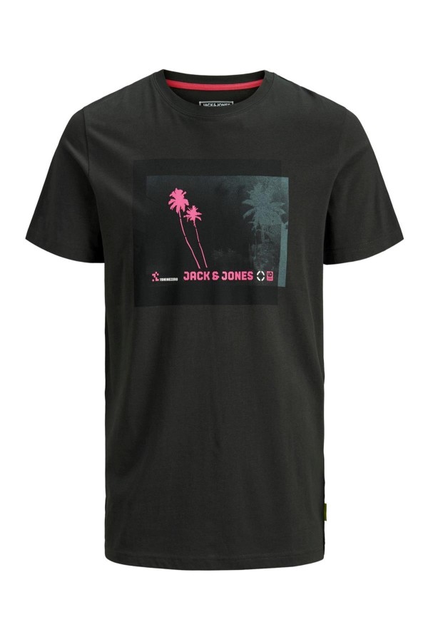 JACK & JONES 12171480  PALMIYE BASKILI 19NINEZ KISA KOL TSHI