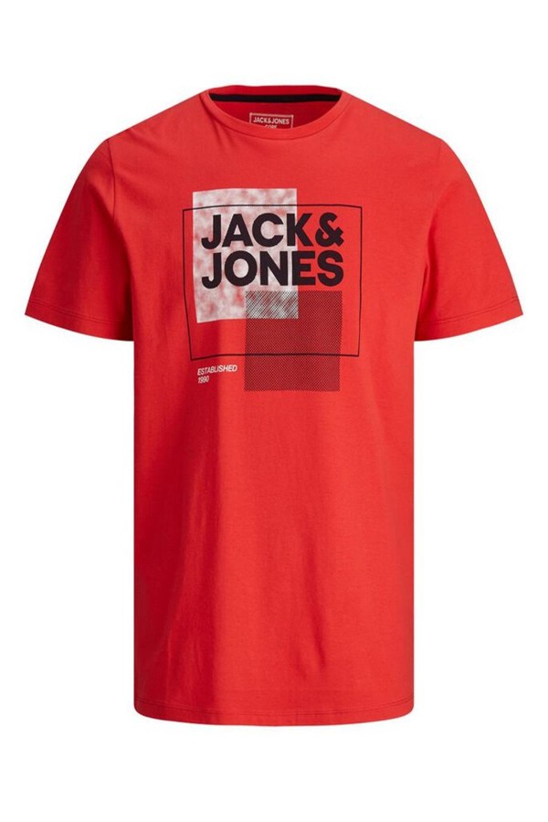 JACK & JONES 12173061 CORE ESTABLISHED YAZILI KISA KOL