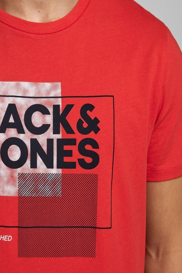 JACK & JONES 12173061 CORE ESTABLISHED YAZILI KISA KOL