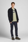 JACK&JONES 12199474 BASKI 0 YAKA KISA KOL TSIHIRT