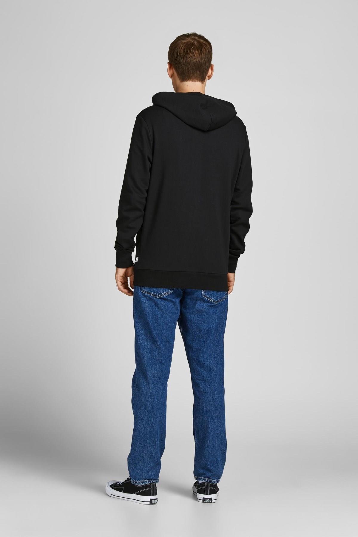 JACK&JONES 12205081 YUVARLAK ARMALI KAPSONLU IP BAGLAMALI KANGURU CEP SWEAT JACK&JONES 12205081 YUVARLAK ARMALI KAPSONLU IP BAGLAMALI KANGURU CEP SWEAT