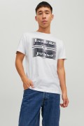 JACK&JONES 12211194 NINETEEN NINETY BASKI 0 YAKA KISA KOL TSHIRT