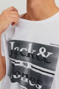 JACK&JONES 12211194 NINETEEN NINETY BASKI 0 YAKA KISA KOL TSHIRT