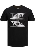 JACK&JONES 12211194 NINETEEN NINETY BASKI 0 YAKA KISA KOL TSHIRT