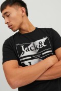 JACK&JONES 12211194 NINETEEN NINETY BASKI 0 YAKA KISA KOL TSHIRT