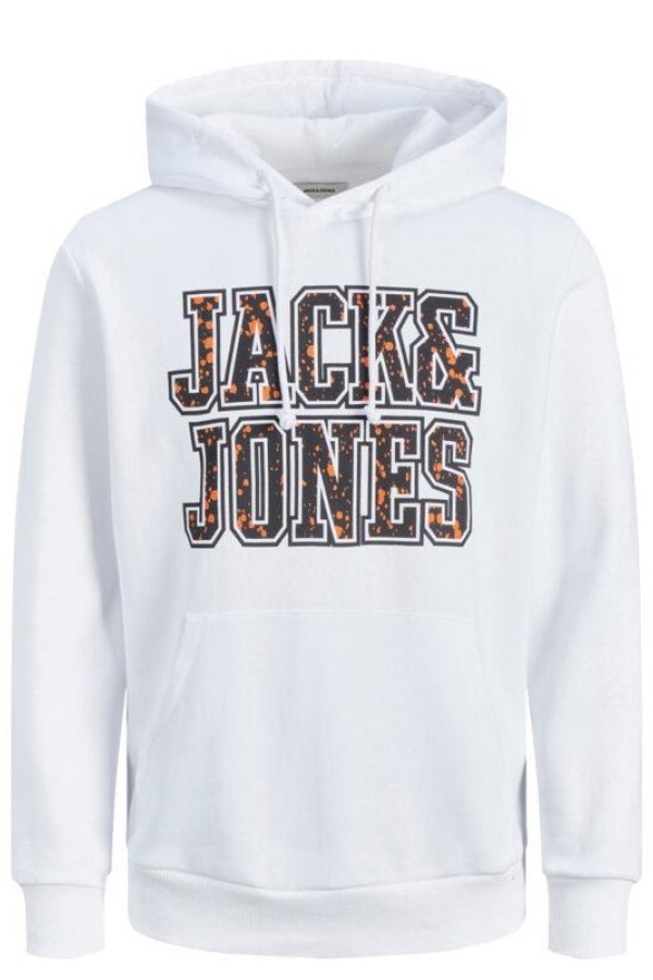 JACK&JONES 12211547 ONU YAZILI KAPSONLU KANGURU CEP SWEAT