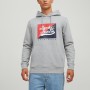 JACK&JONES 12219571 ONU YAZILI KAPSONLU SWEAT