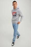 JACK&JONES 12219571 ONU YAZILI KAPSONLU SWEAT