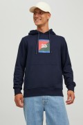 JACK&JONES 12219571 ONU YAZILI KAPSONLU SWEAT
