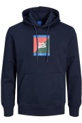 JACK&JONES 12219571 ONU YAZILI KAPSONLU SWEAT