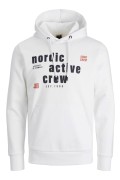 JACK&JONES 12221718 ONU YAZILI KAPSONLU KANGURU CEP SWEAT
