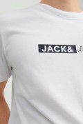 JACK&JONES 12221946 GOGSU YAZILI 0 YAKA KISA KOL TSHIRT
