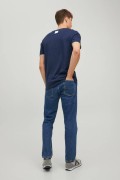 JACK&JONES 12221946 GOGSU YAZILI 0 YAKA KISA KOL TSHIRT
