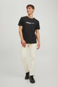 JACK&JONES 12221946 GOGSU YAZILI 0 YAKA KISA KOL TSHIRT