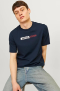 JACK&JONES 12221946 GOGSU YAZILI 0 YAKA KISA KOL TSHIRT