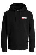 JACK&JONES 12233599 GOGUS BASKILI KAPUSONLU SWEATSHIRT