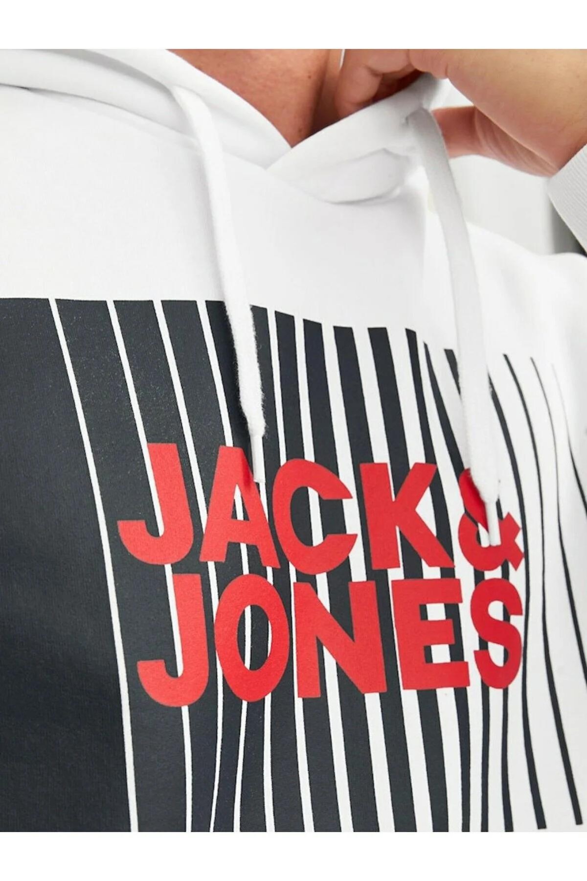 JACK&JONES 12233599 GOGUS BASKILI KAPUSONLU SWEATSHIRT JACK&JONES 12233599 GOGUS BASKILI KAPUSONLU SWEATSHIRT