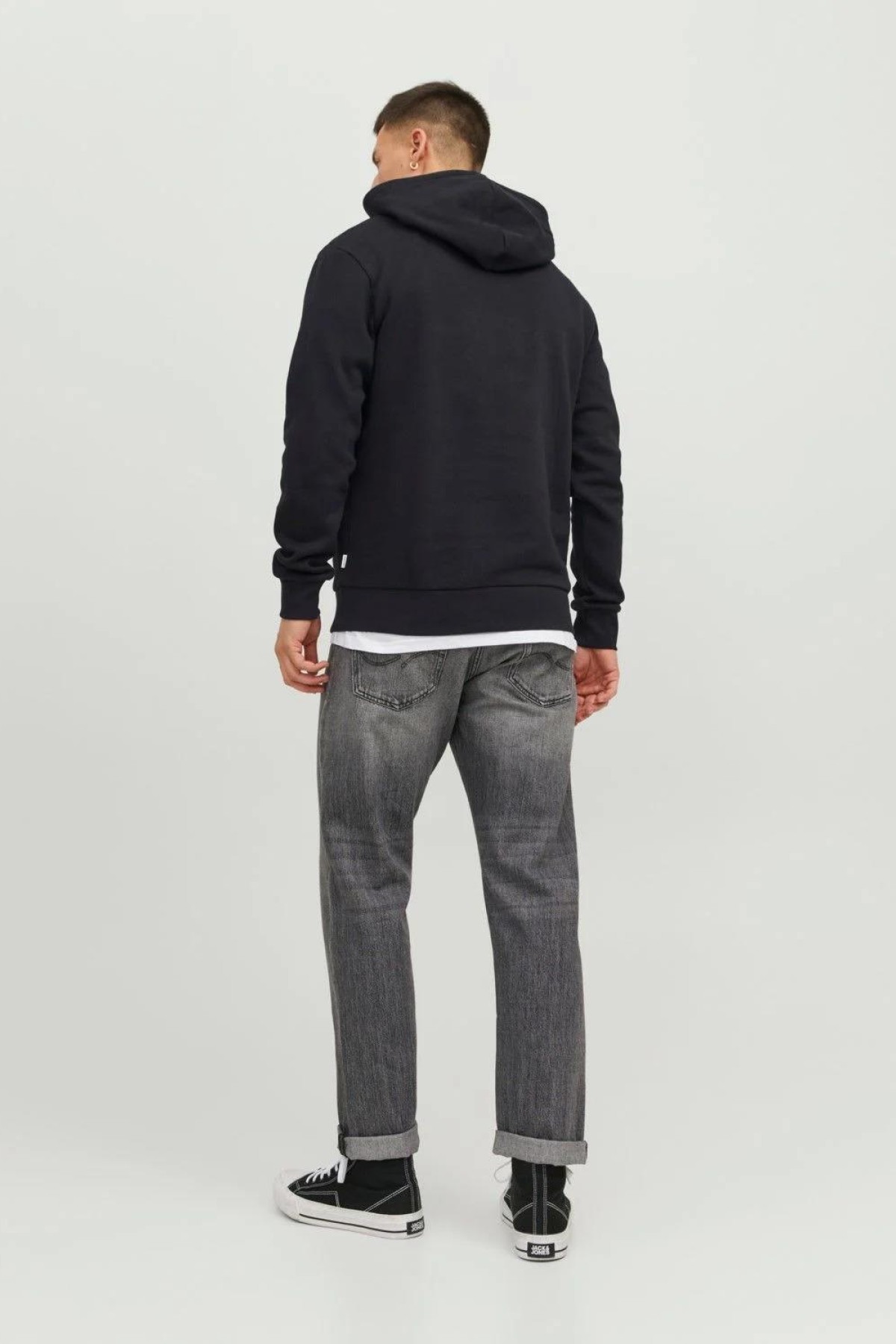 JACK&JONES 12233599 GOGUS BASKILI KAPUSONLU SWEATSHIRT JACK&JONES 12233599 GOGUS BASKILI KAPUSONLU SWEATSHIRT