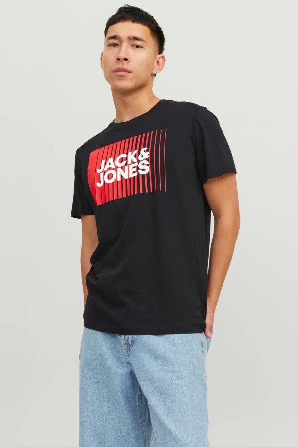 JACK & JONES 12233999 0 YAKA ONU CIZGI USTU JACK JONES YAZILI KISA KOL  %100 COTON TSHIRT JACK & JONES 12233999 0 YAKA ONU CIZGI USTU JACK JONES YAZILI KISA KOL  %100 COTON TSHIRT
