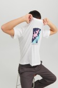 JACK & JONES 12234214 PALMIYE AGAC BASKILI KISA KOL  %100 COTON TSHIRT