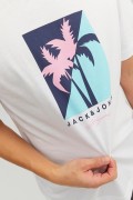 JACK & JONES 12234214 PALMIYE AGAC BASKILI KISA KOL  %100 COTON TSHIRT