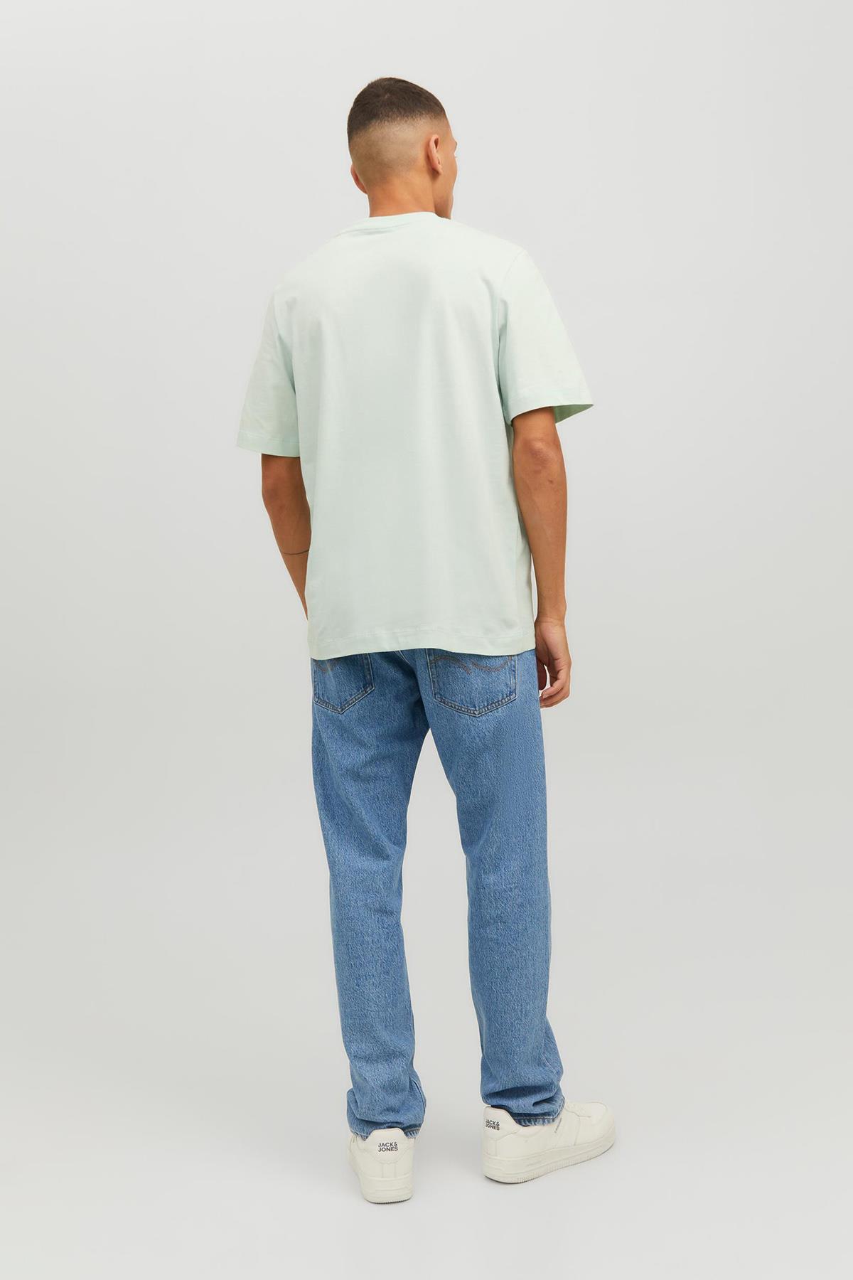 JACK & JONES 12234214 PALMIYE AGAC BASKILI KISA KOL  %100 COTON TSHIRT