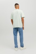 JACK & JONES 12234214 PALMIYE AGAC BASKILI KISA KOL  %100 COTON TSHIRT