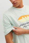 JACK & JONES 12234214 PALMIYE AGAC BASKILI KISA KOL  %100 COTON TSHIRT