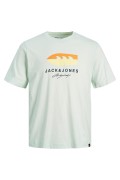 JACK & JONES 12234214 PALMIYE AGAC BASKILI KISA KOL  %100 COTON TSHIRT