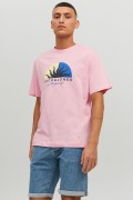 JACK & JONES 12234214 PALMIYE AGAC BASKILI KISA KOL  %100 COTON TSHIRT