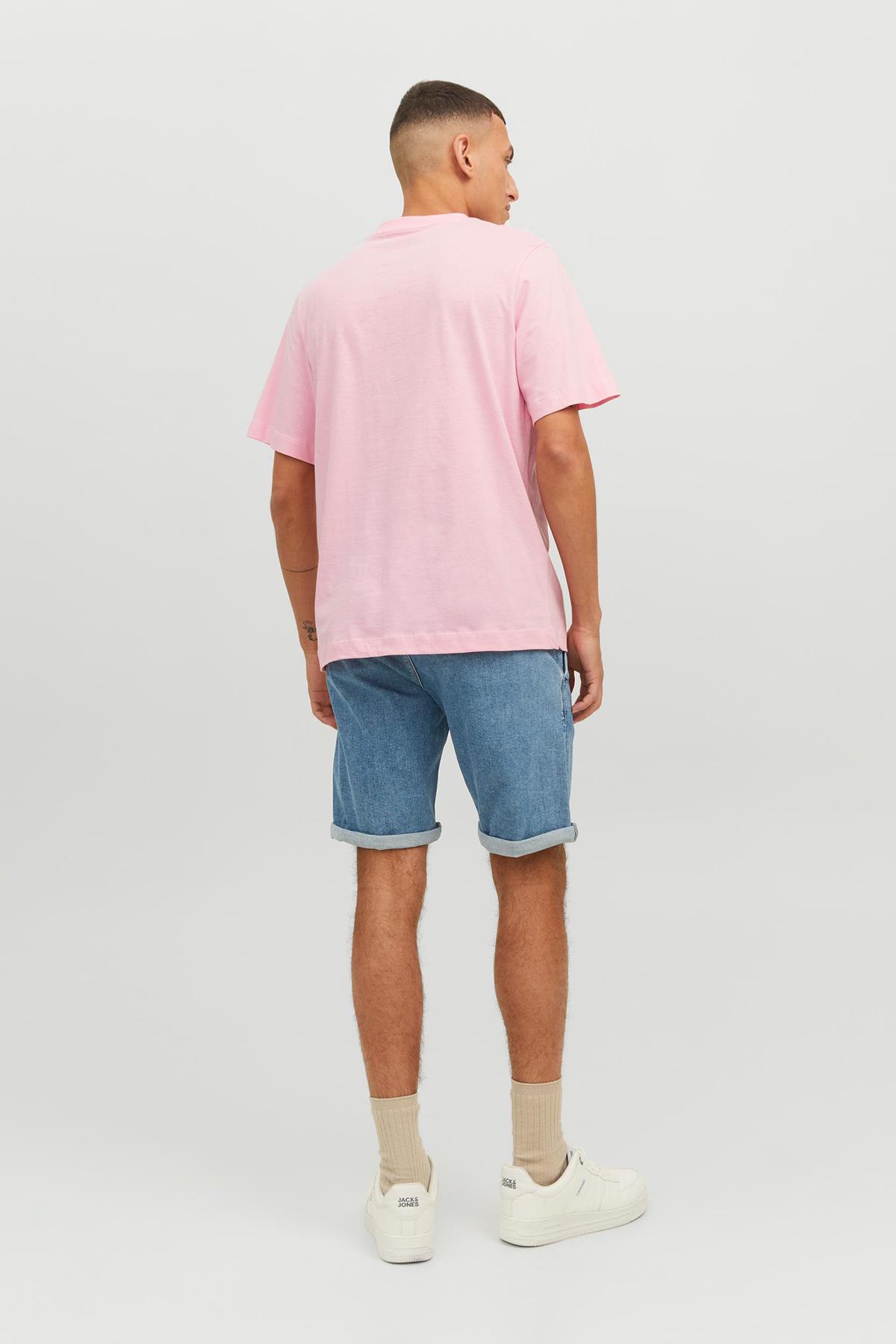 JACK & JONES 12234214 PALMIYE AGAC BASKILI KISA KOL  %100 COTON TSHIRT