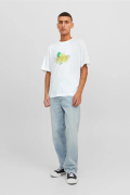 JACK&JONES 12234242 VACAY YAZILI PAMUKLU KISA KOL TSHIRT