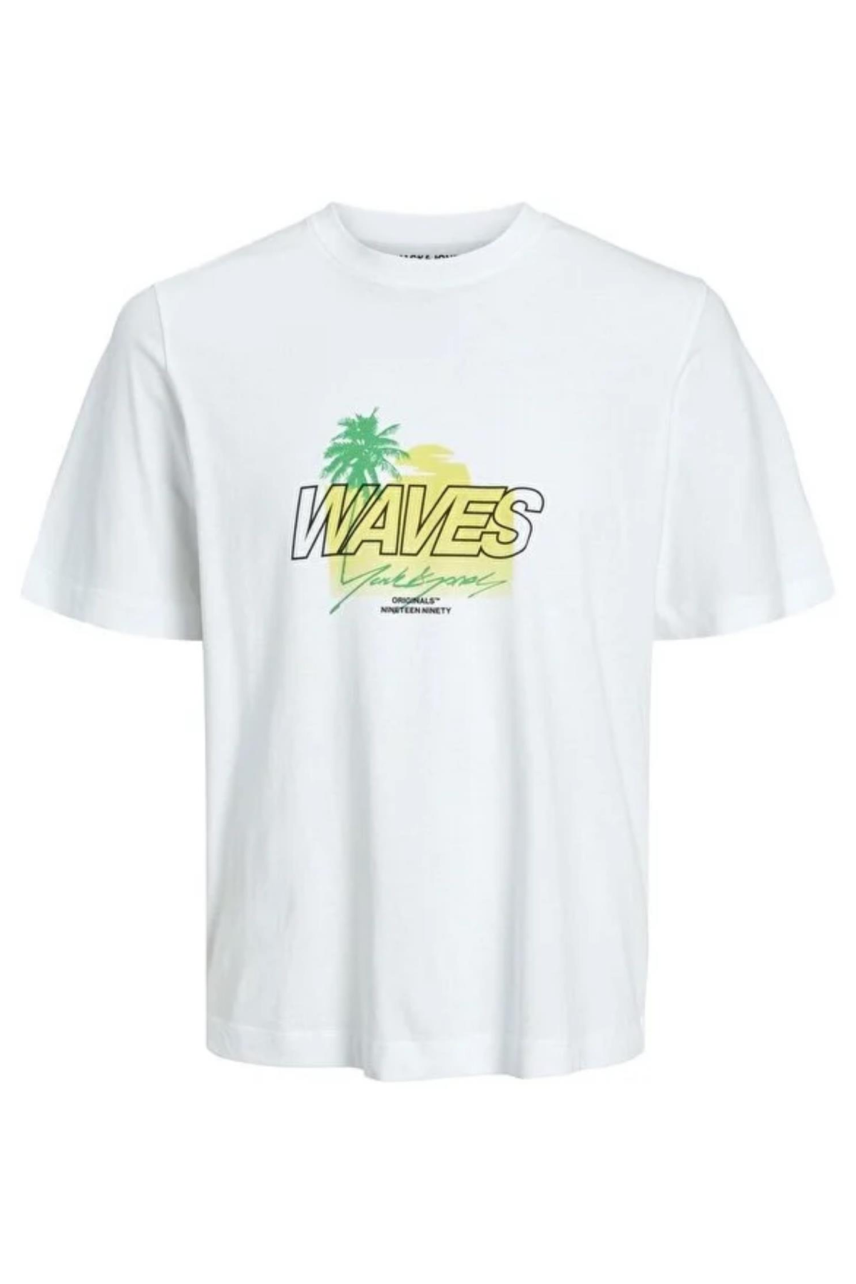JACK&JONES 12234242 VACAY YAZILI PAMUKLU KISA KOL TSHIRT
