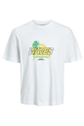 JACK&JONES 12234242 VACAY YAZILI PAMUKLU KISA KOL TSHIRT