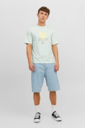 JACK&JONES 12234242 VACAY YAZILI PAMUKLU KISA KOL TSHIRT