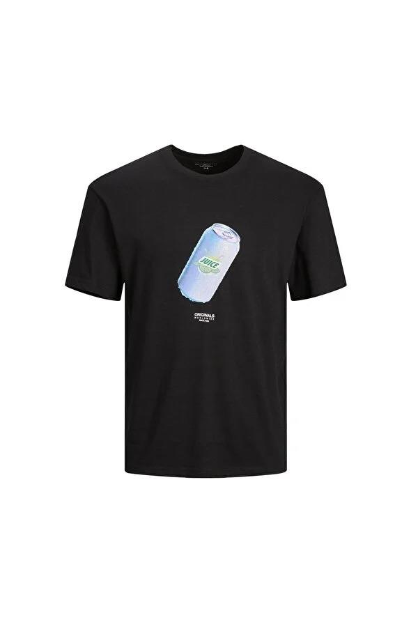 JACK & JONES 12238166  0 YAKA ONU FLAMINGO BASKILI KISA KOL   %100 COTON TSHIRT