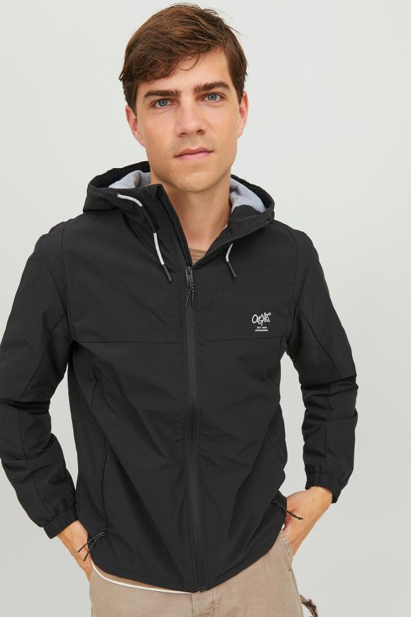 JACK&JONES 12238877 GOGUS YAZILI FERMUARLI KAPUSONLU ICI POLARLI MONT