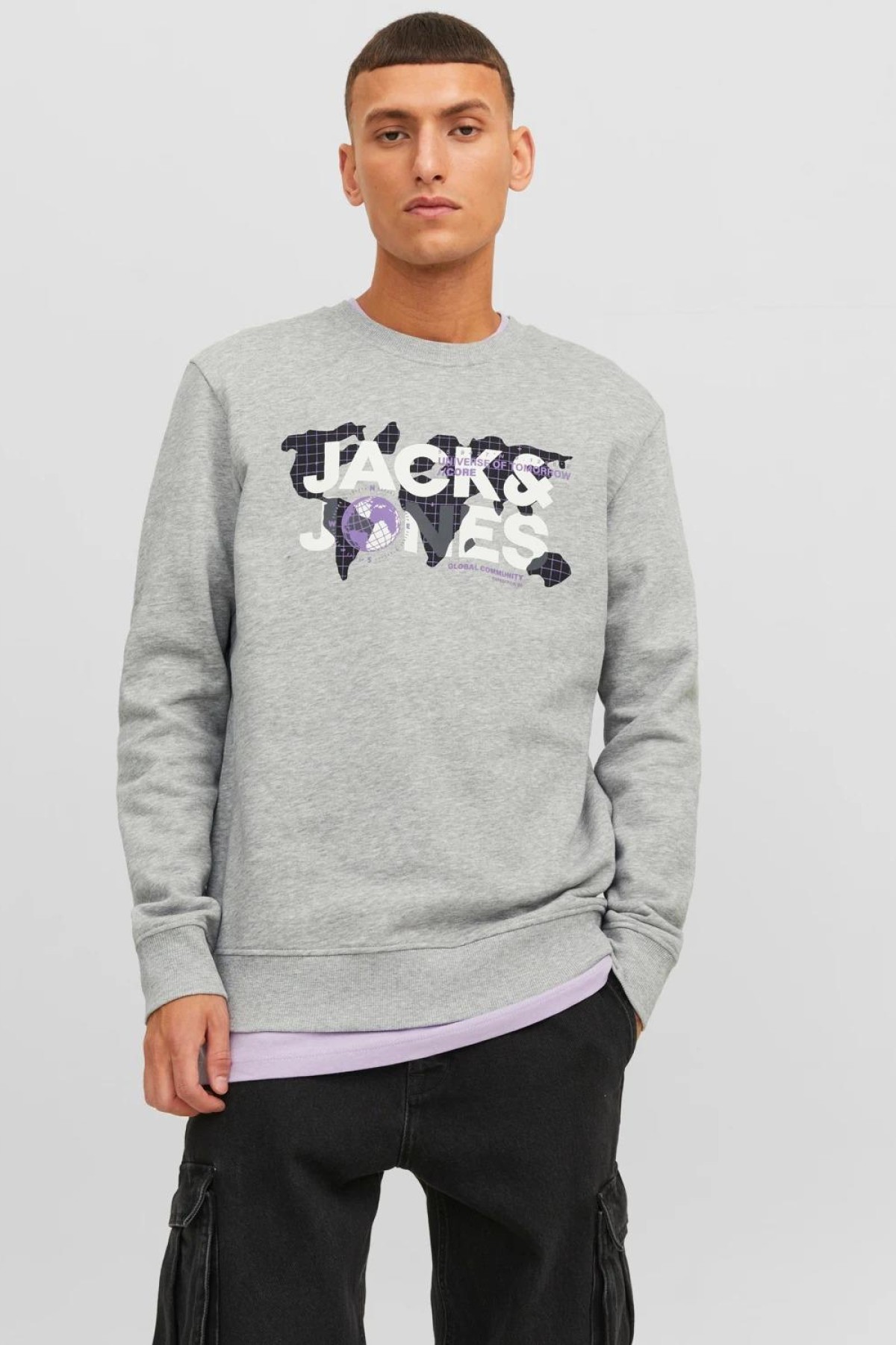 JACK&JONES 12240211 JACK&JONES YAZILI BASKILI SWEAT